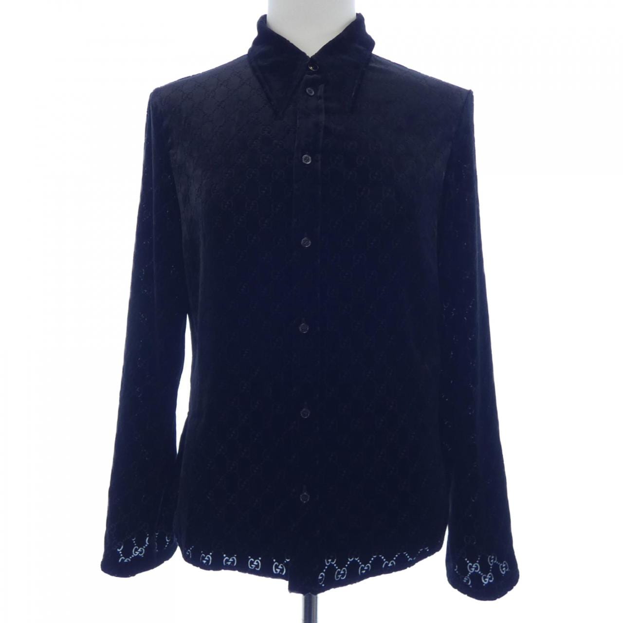 グッチ GUCCI GGストレッチベルベットデヴォレシャツ 860674 ZAUS4 シャツ