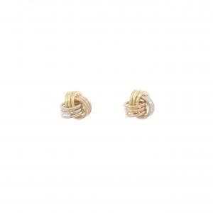 K18スリーカラー ピアス