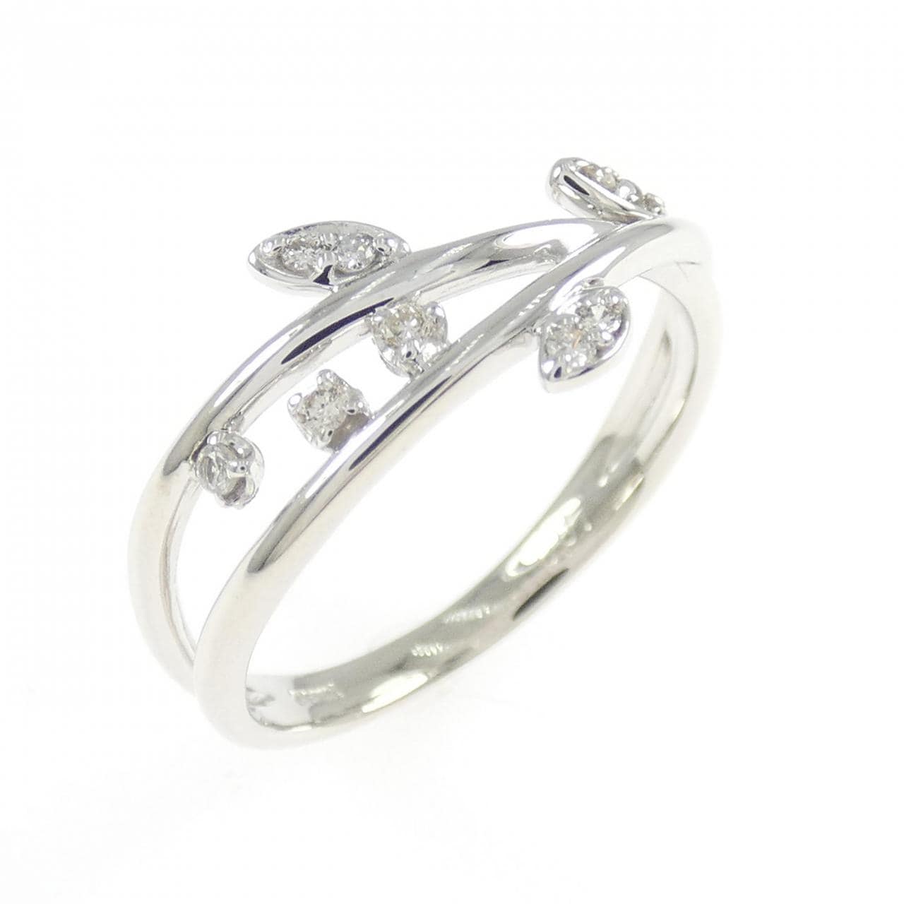K18WG ダイヤモンド リング 0.07CT