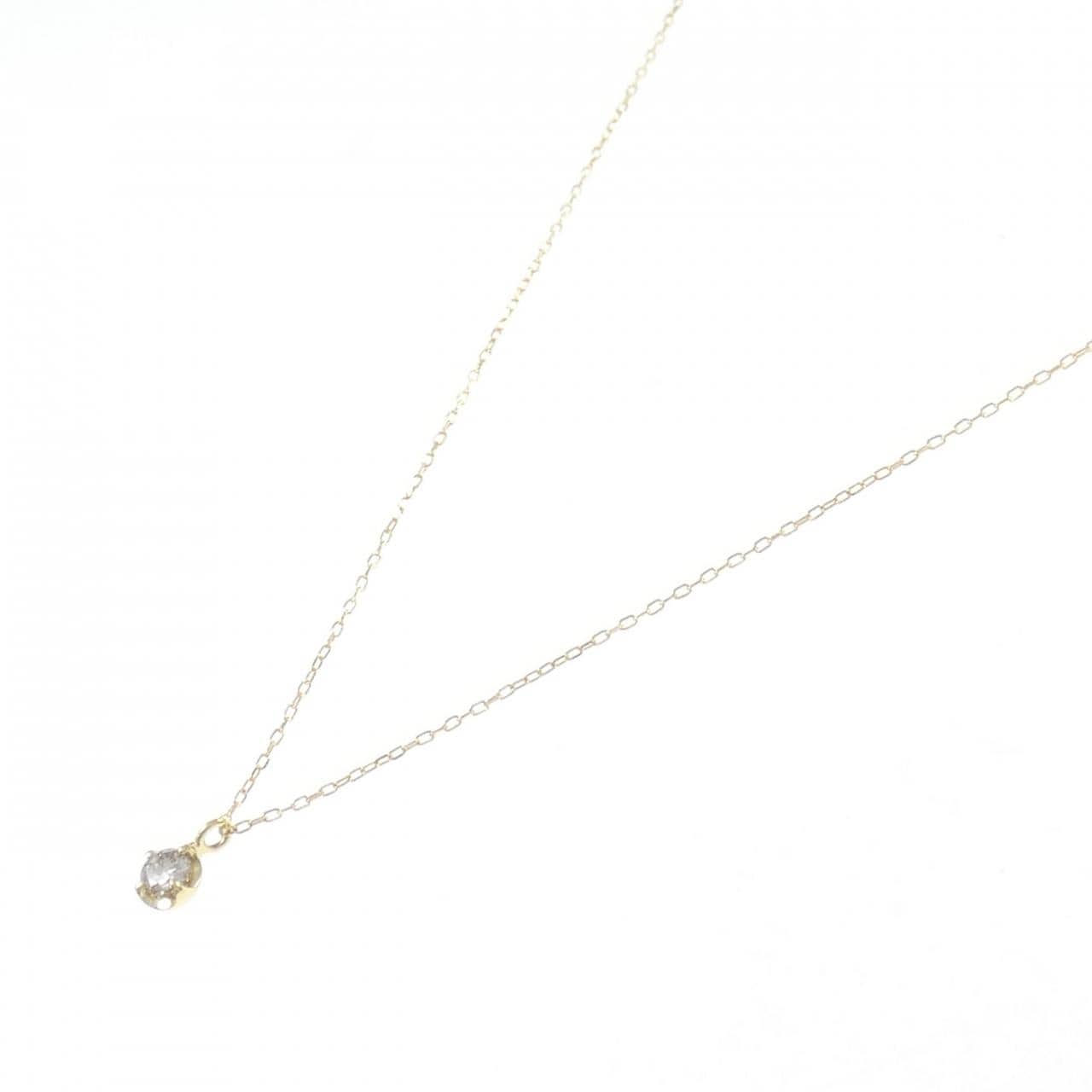 K18YG ダイヤモンド ネックレス 0.15CT