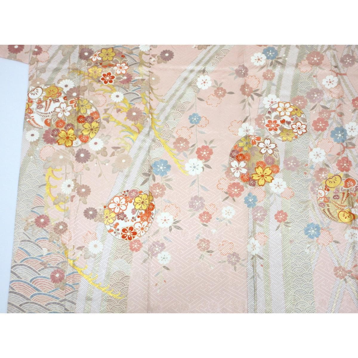 Furisode Yuzen gold processing S size