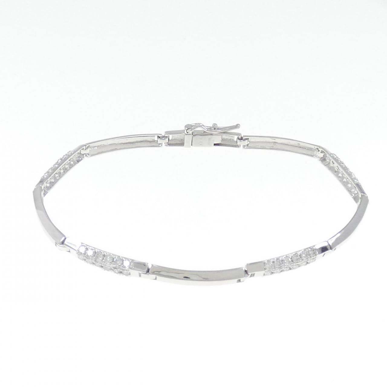 K18WG Diamond bracelet 1.30CT