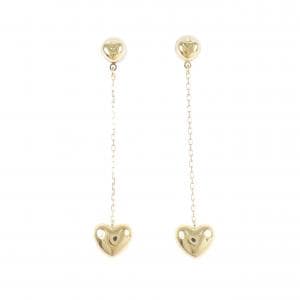 K18YG ハート ピアス