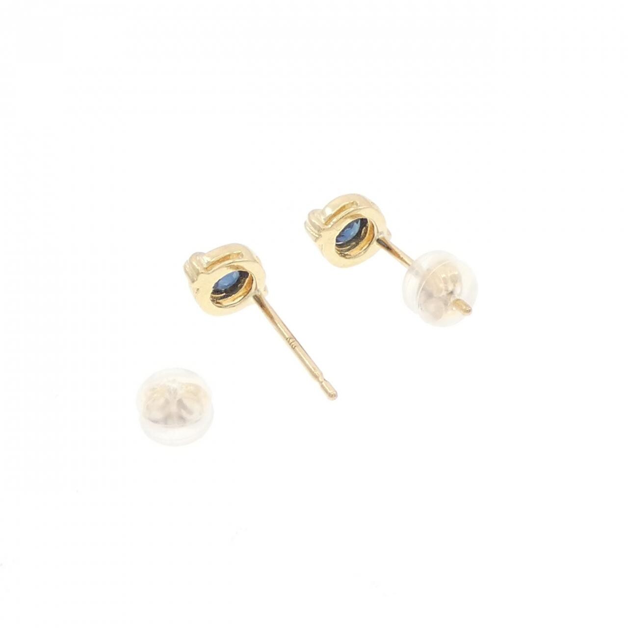 K18YG Sapphire Earrings 0.39CT
