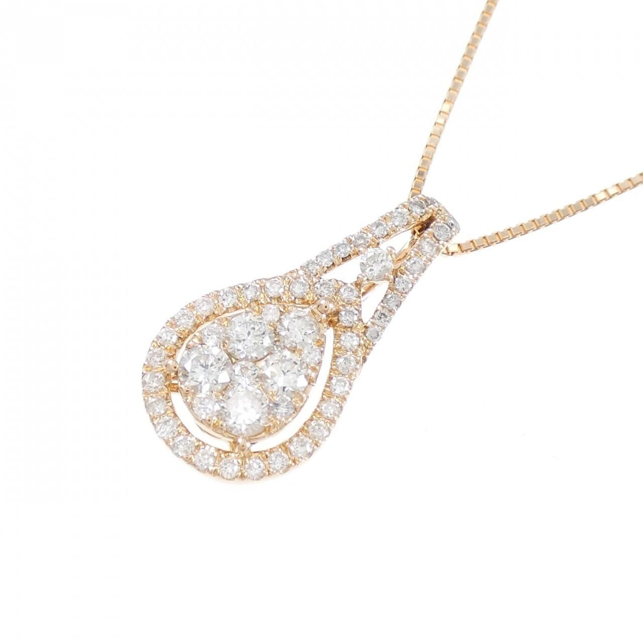 K18PG ダイヤモンド ネックレス 0.50CT