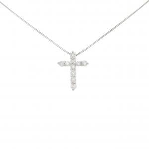 PT900/PT850 クロス ダイヤモンド ネックレス 0.50CT