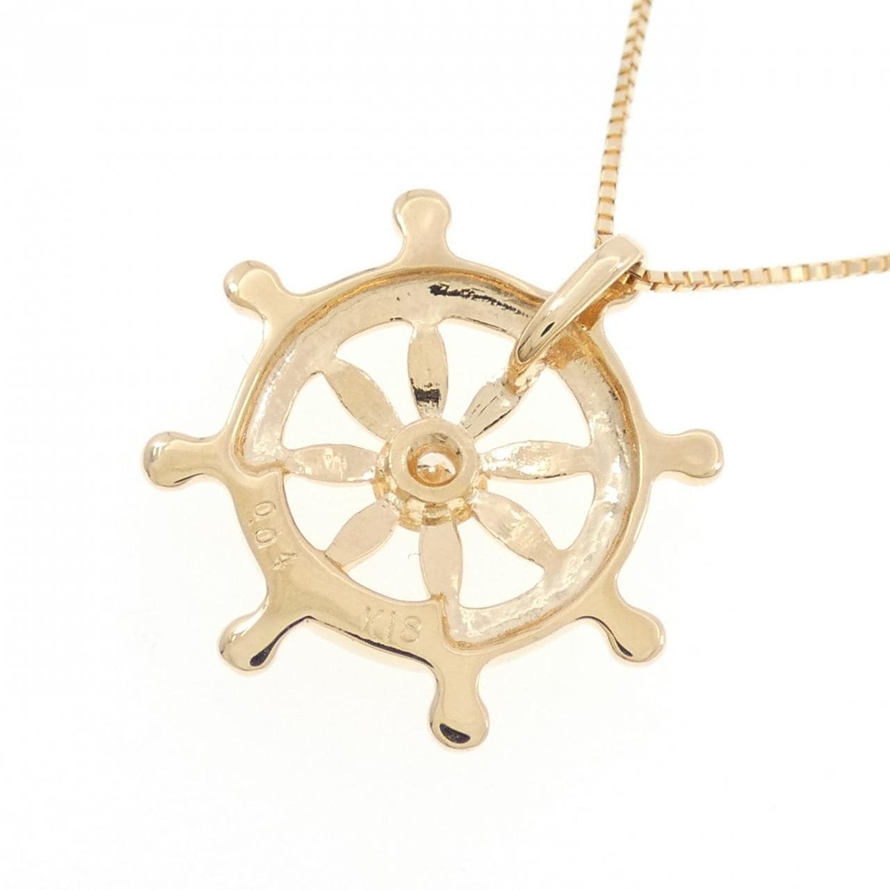 K18YG ダイヤモンド ネックレス 0.04CT