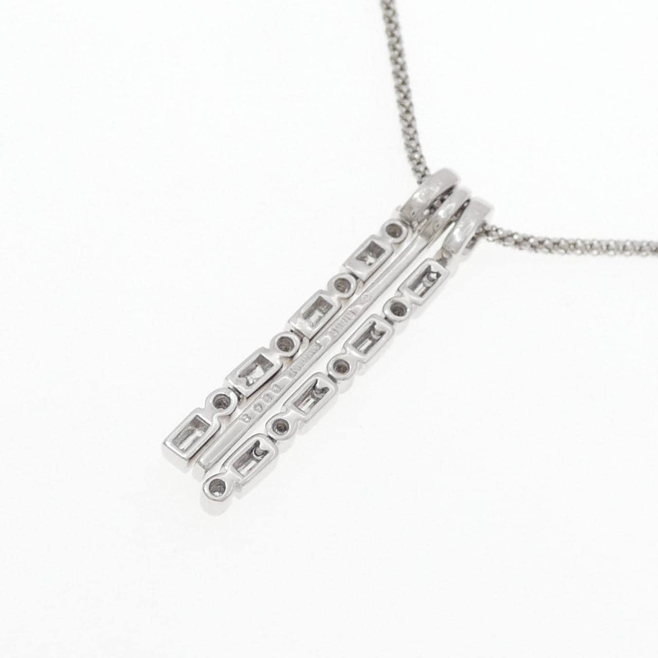 K18WG 2WAY ダイヤモンド ネックレス 0.43CT