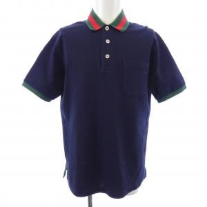 グッチ GUCCI ウェブ ストライプ カラー(襟)付き コットンピケ ポロシャツ 701735 XJELJ ポロシャツ