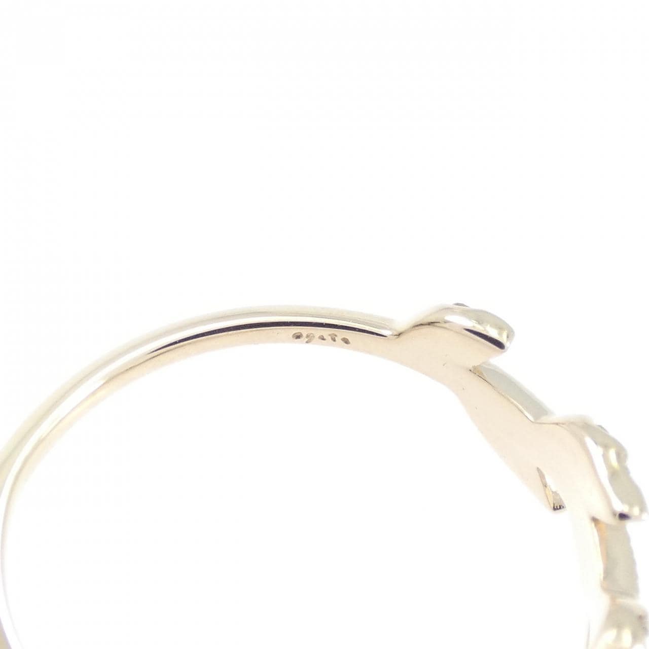 アガット ダイヤモンド ピンキーリング 0.07CT
