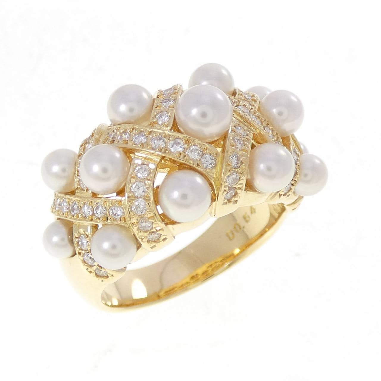 K18YG アコヤパール リング