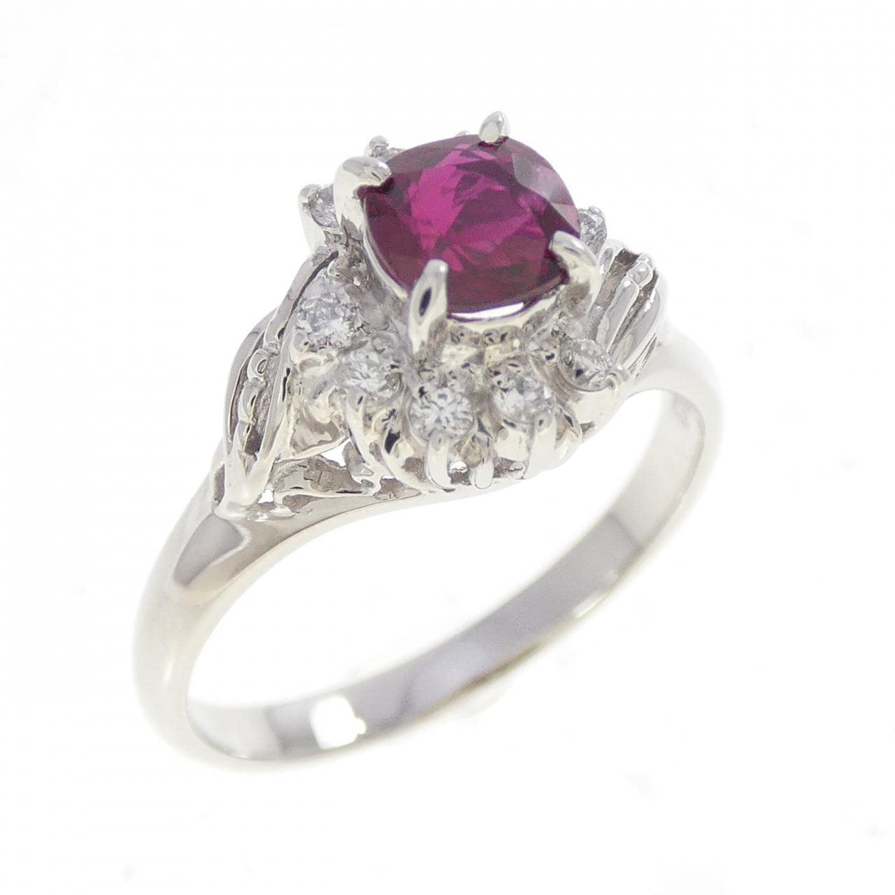 PT900 ルビー リング 0.57CT
