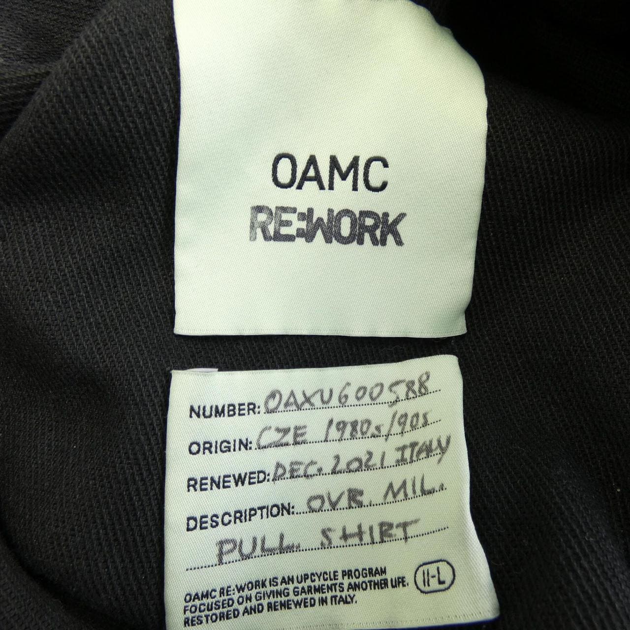 オーエーエムシー OAMC OAXU600588/RE:WORK ジャケット