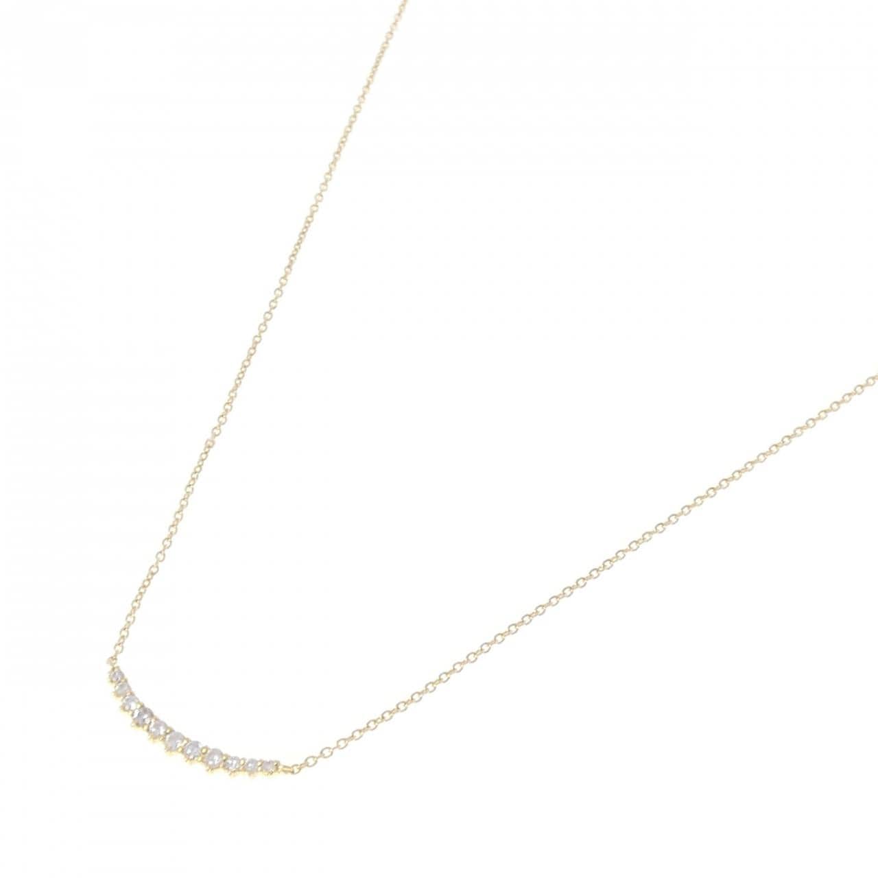 K18YG ダイヤモンド ネックレス 0.22CT