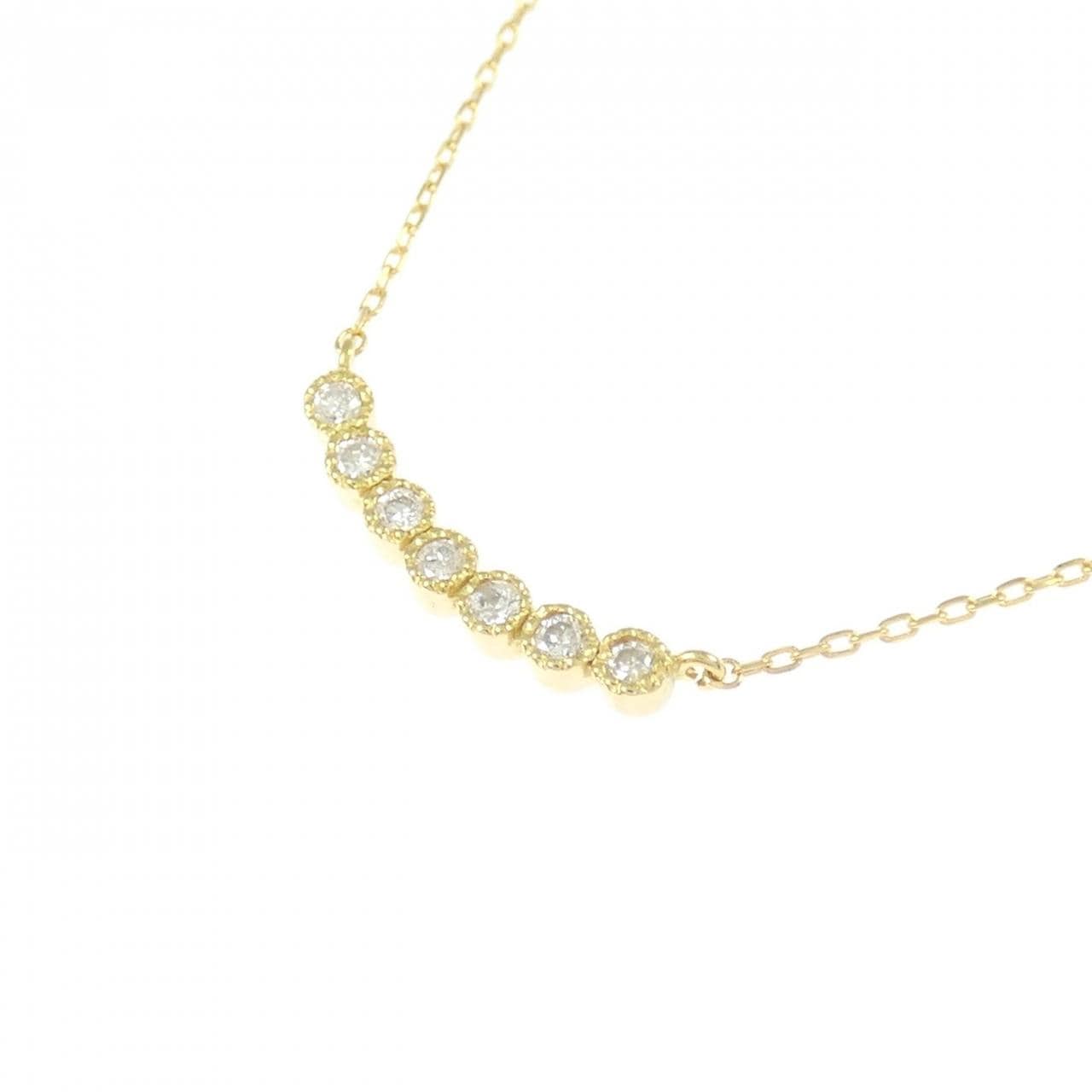 K18YG ダイヤモンド ネックレス 0.07CT