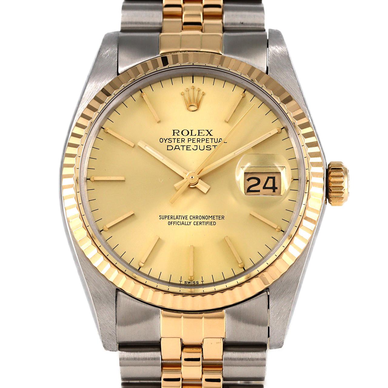 ロレックス デイトジャスト 16013 SSxYG 自動巻