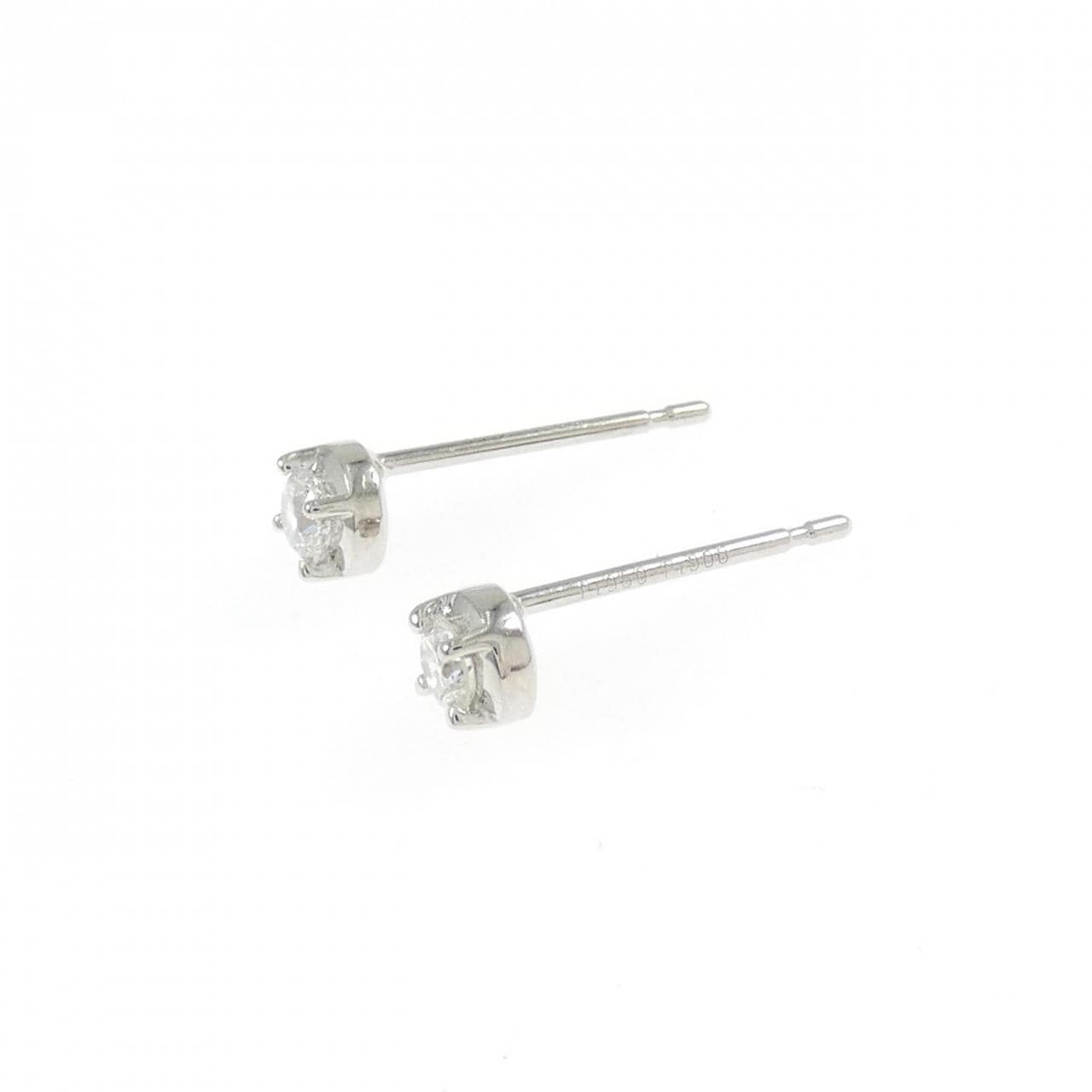 PT950/PT900 ソリティア ダイヤモンド ピアス 0.20CT