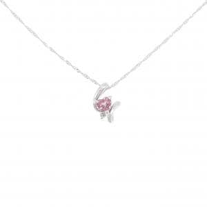 K18WG ハート トルマリン ネックレス