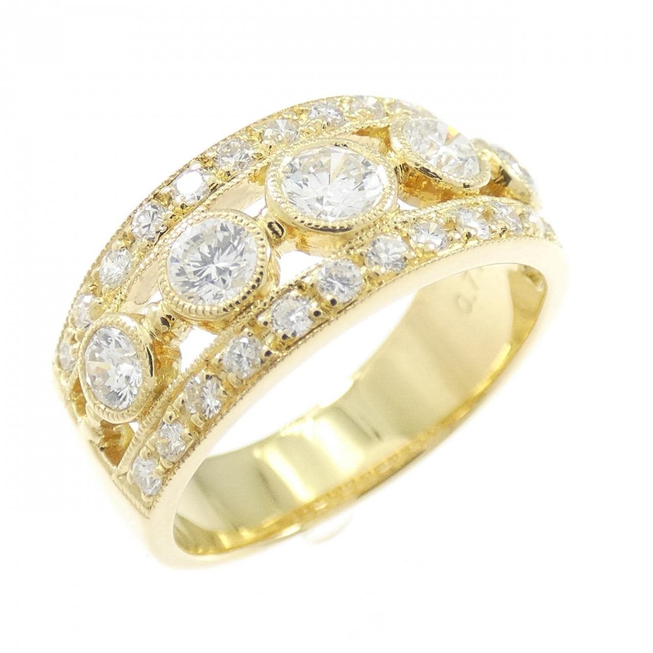 K18YG ダイヤモンド リング 0.77CT