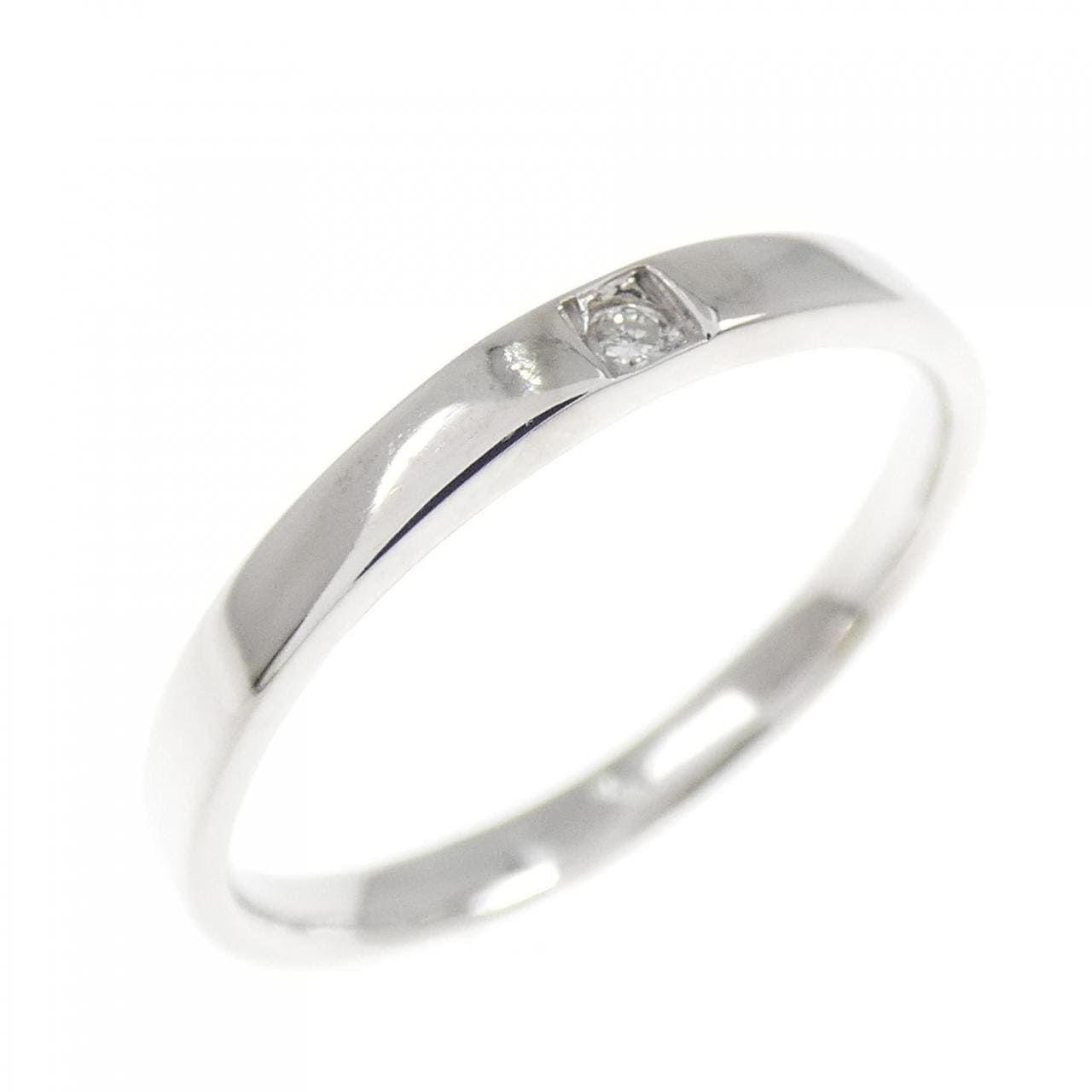 K14WG ダイヤモンド リング 0.01CT
