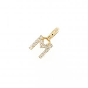 スタージュエリー イニシャル ダイヤモンド ペンダント 0.02CT