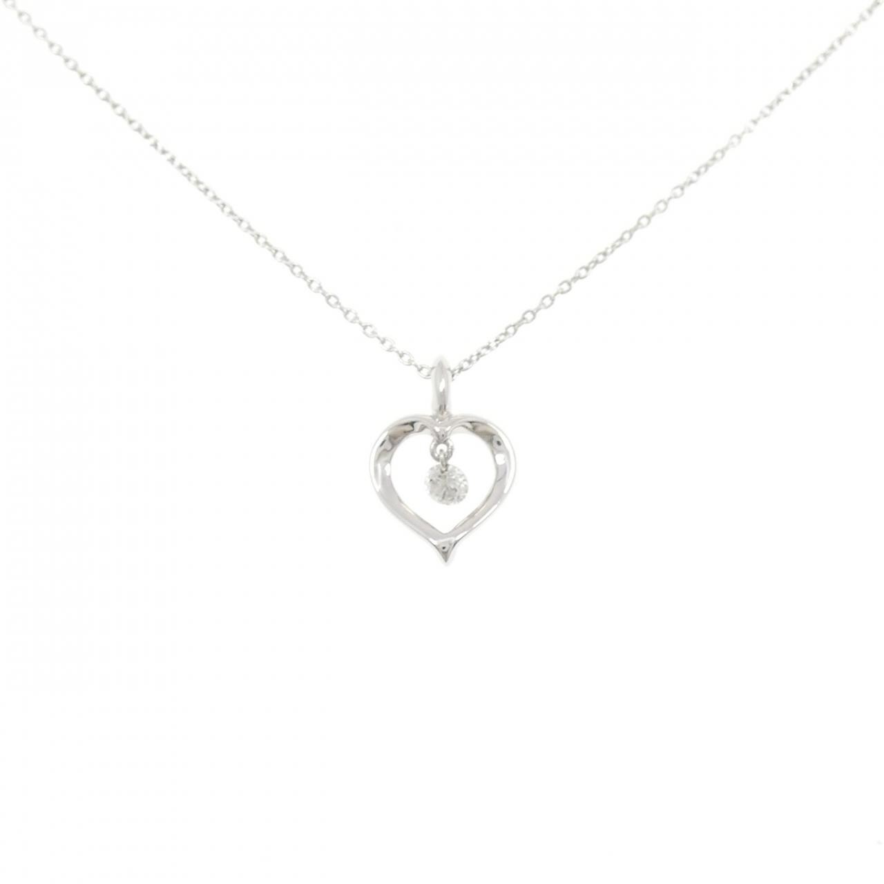 K18WG ダイヤモンド ネックレス 0.10CT