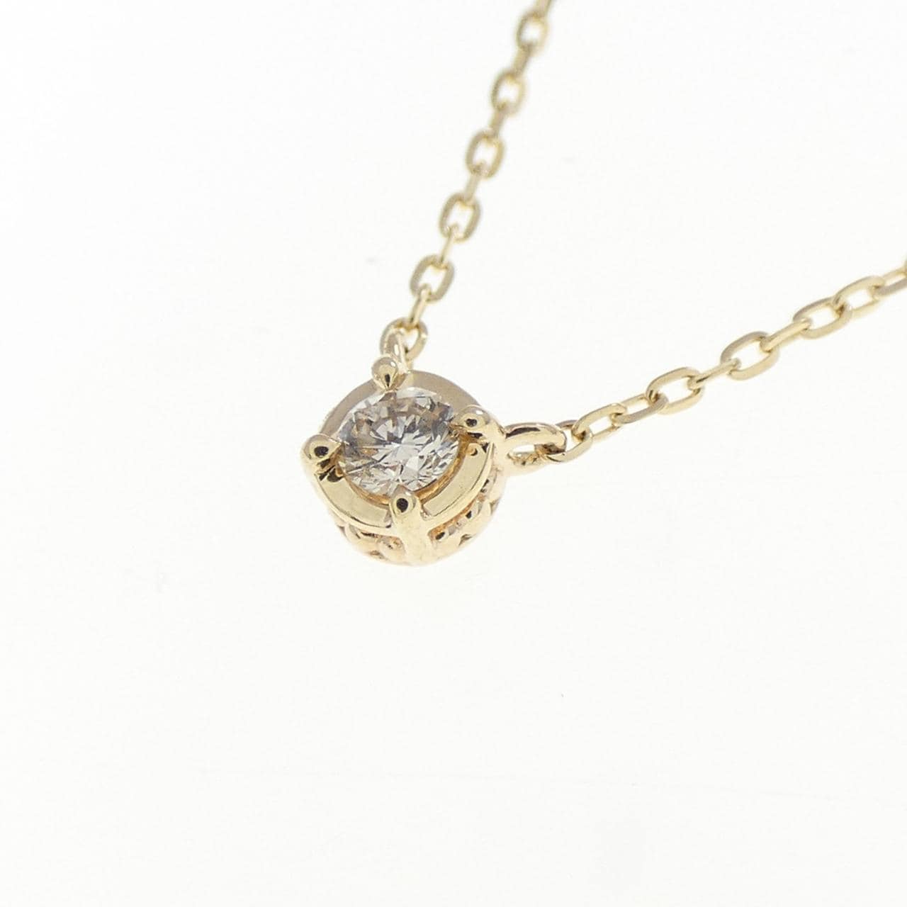 アガット ダイヤモンド ネックレス 0.03CT