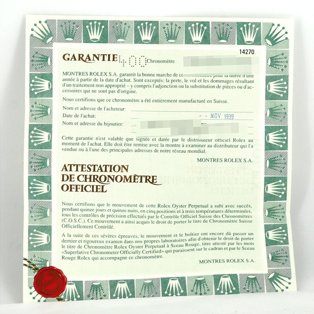 【免保養特價】ROLEX探險家型 I 14270 不鏽鋼自動上弦A 系列