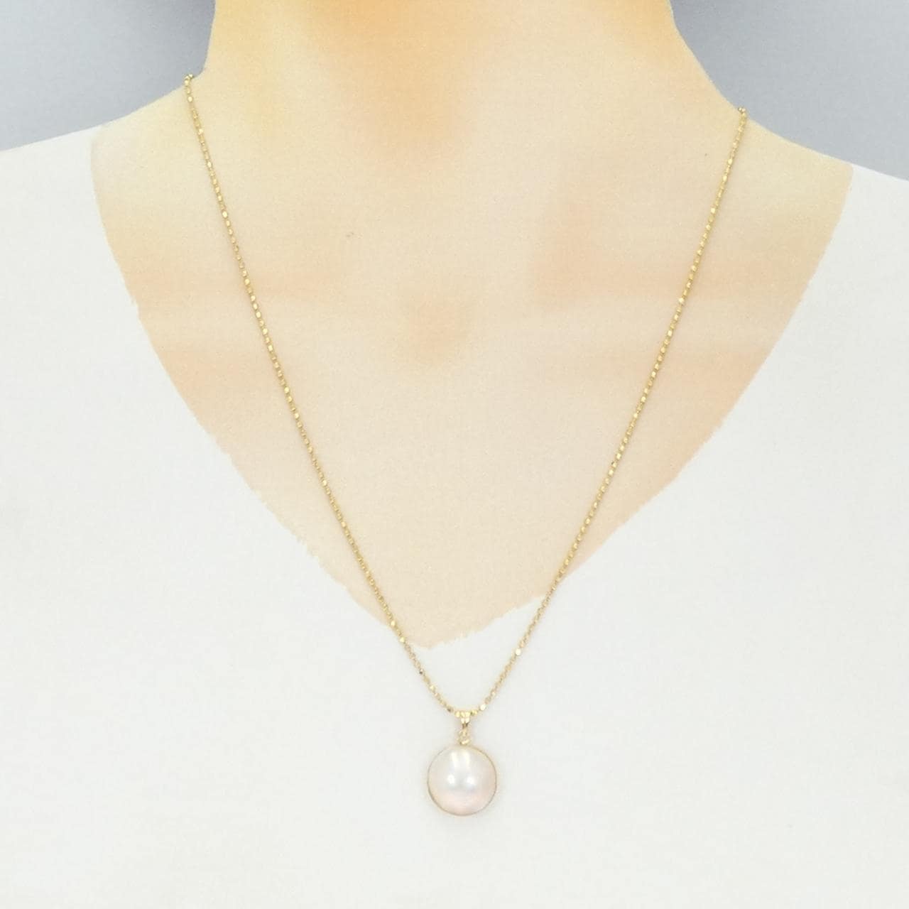 K18YG マベパール ネックレス