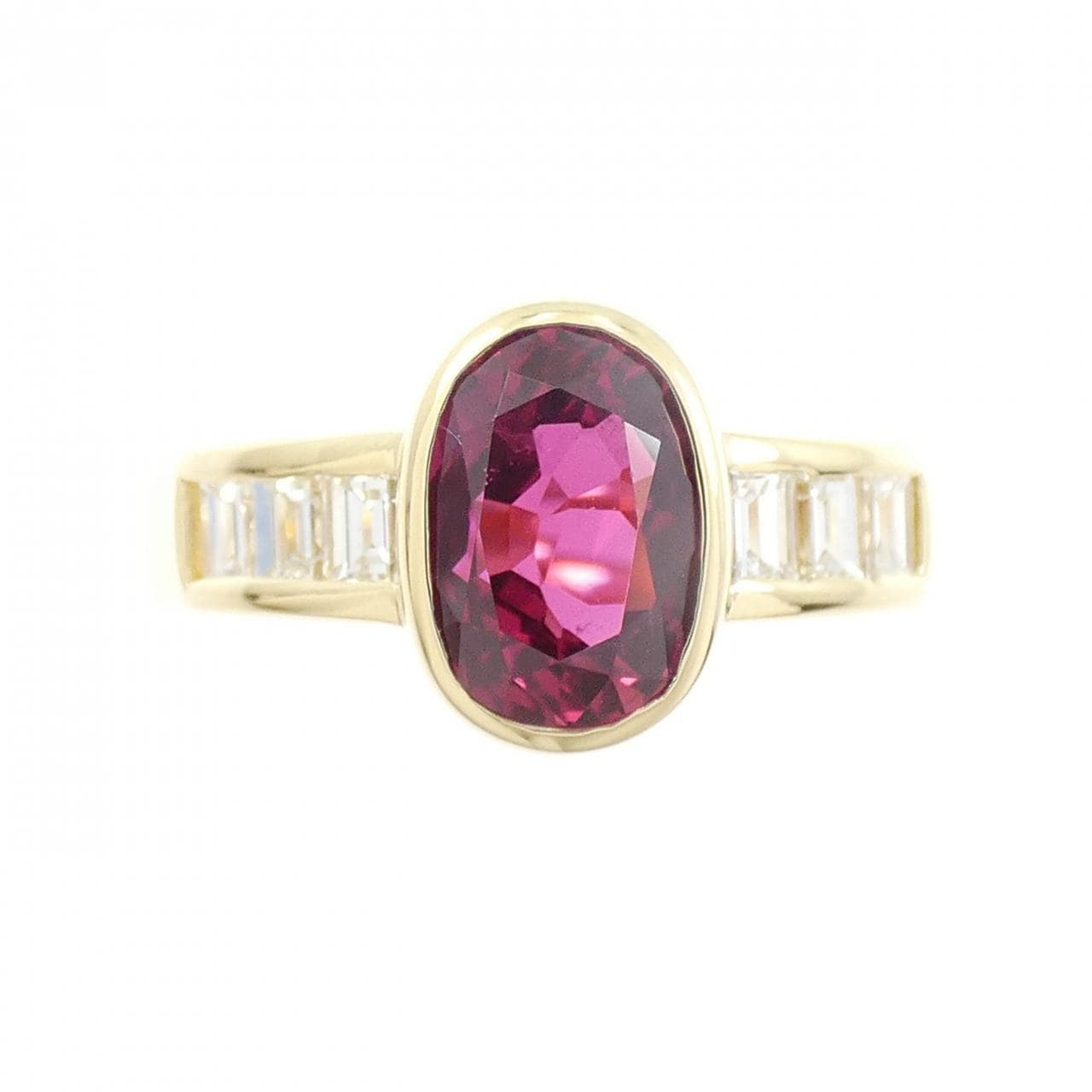 K18YG ルビー リング 2.31CT