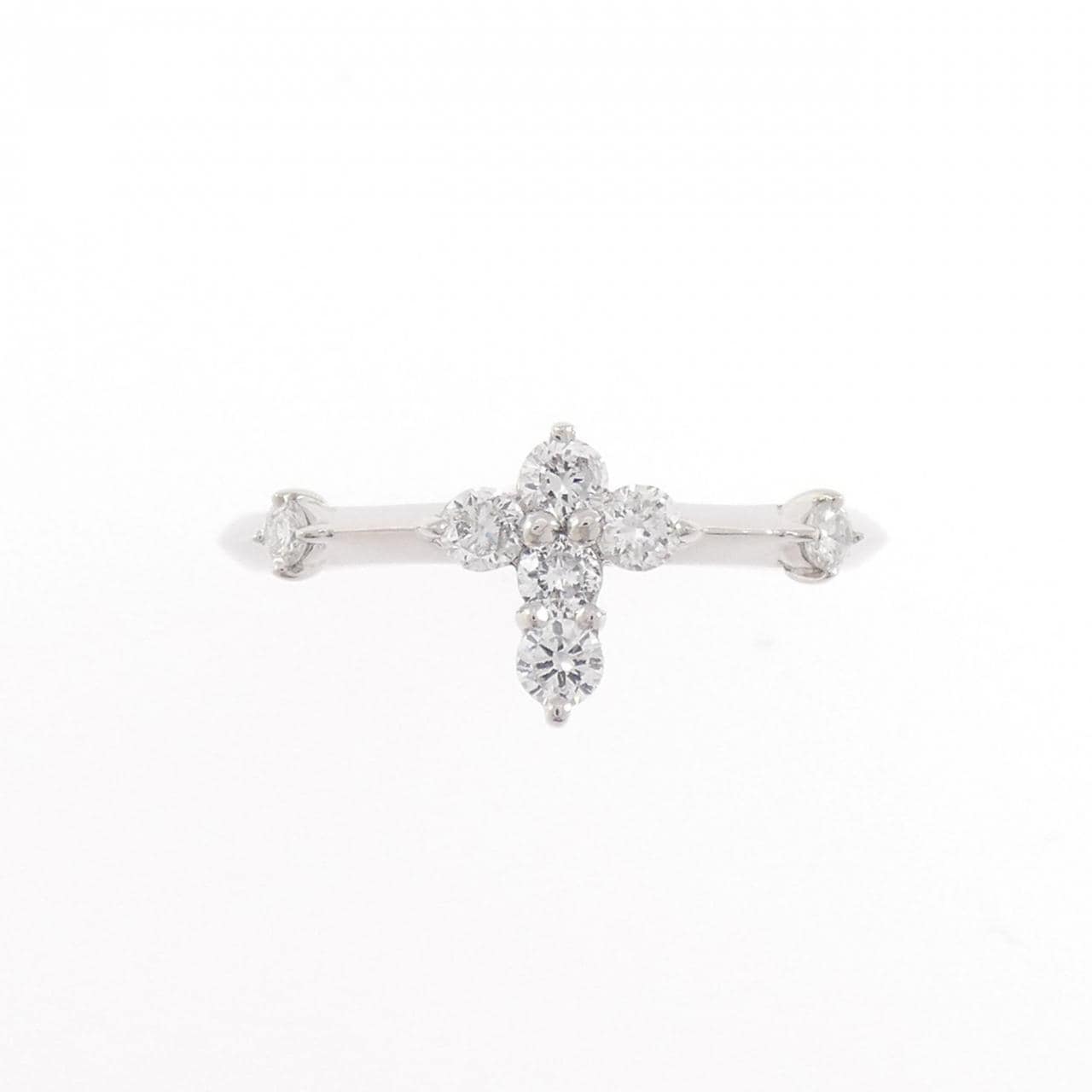 PT900 クロス ダイヤモンド リング 0.30CT