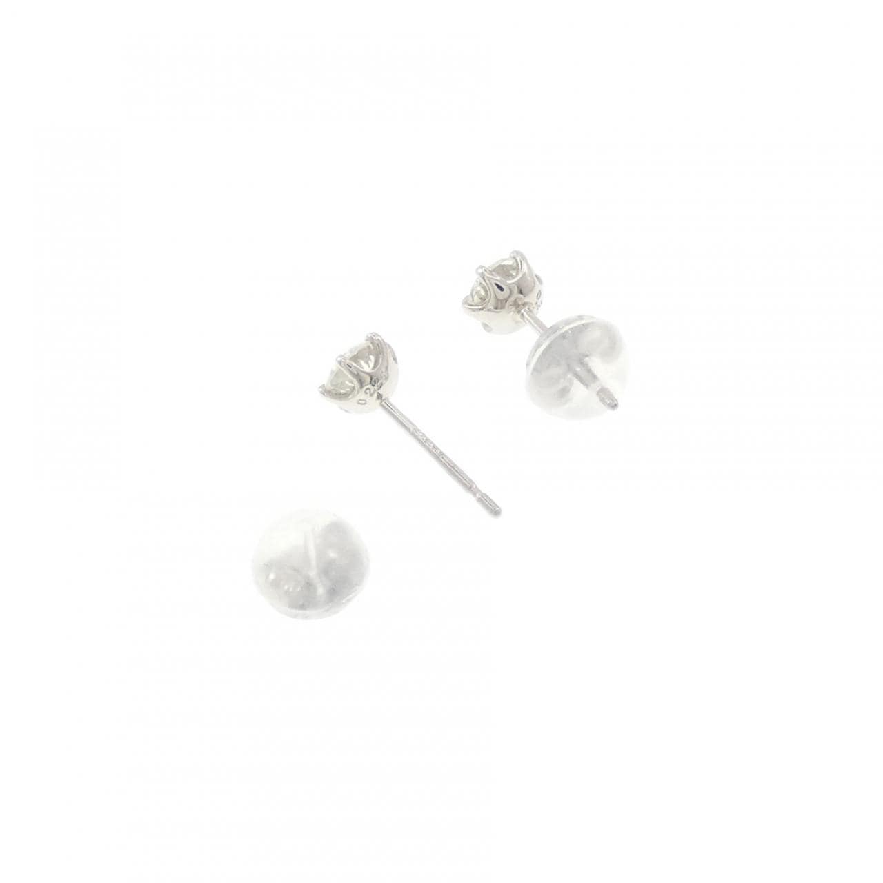 PT900 ダイヤモンド ピアス 0.200CT 0.225CT H-I SI2-I1 Good-Fair