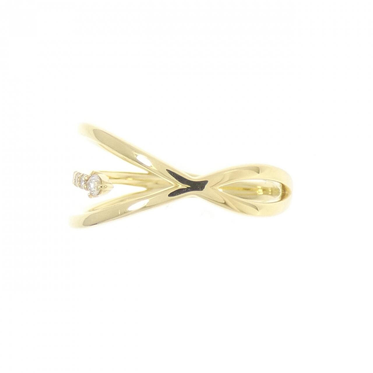 K18YG ダイヤモンド リング 0.04CT