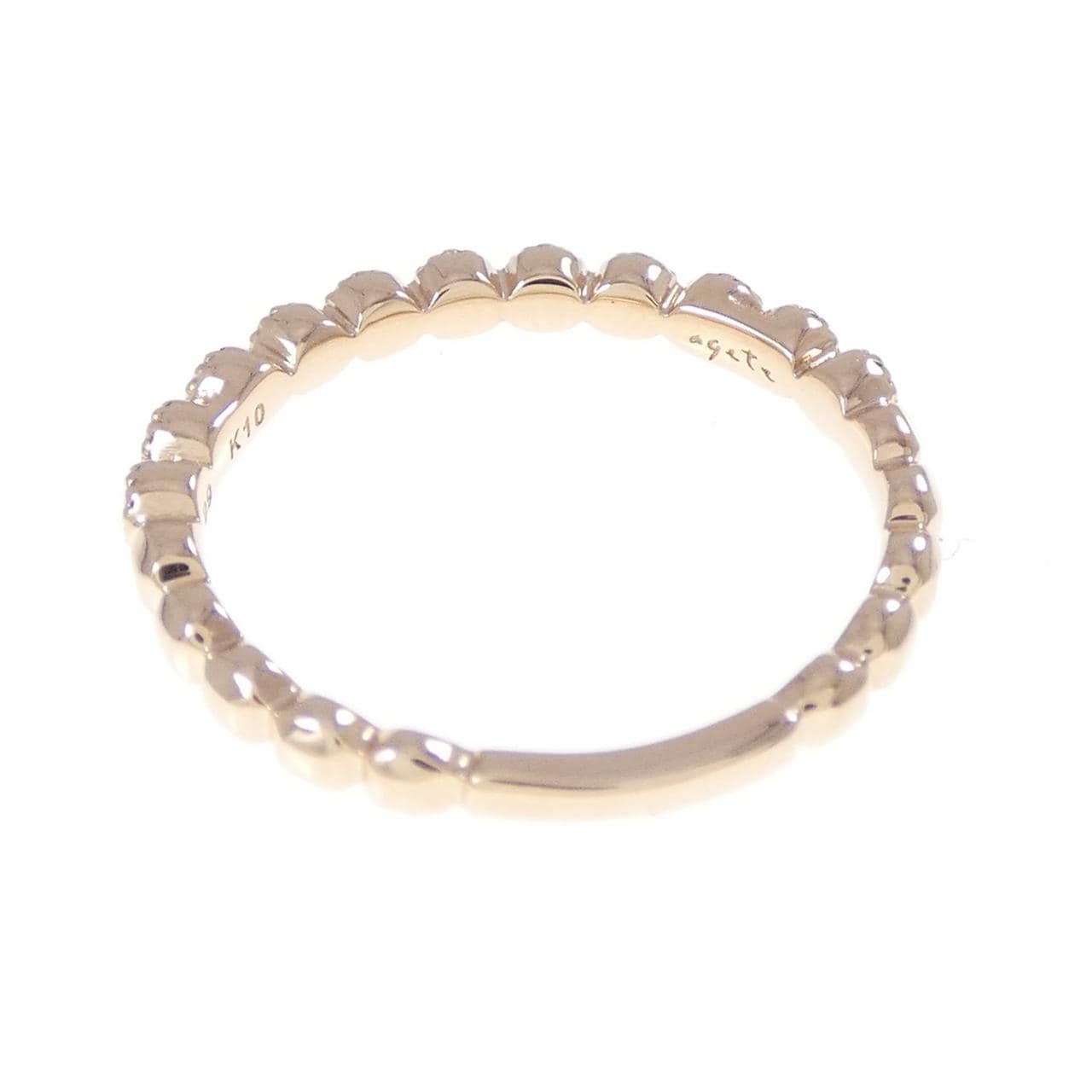 アガット ダイヤモンド リング 0.09CT