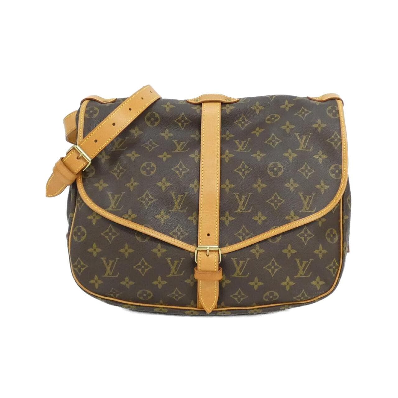 ルイヴィトン モノグラム ソミュール 35cm M42254 ショルダーバッグ
