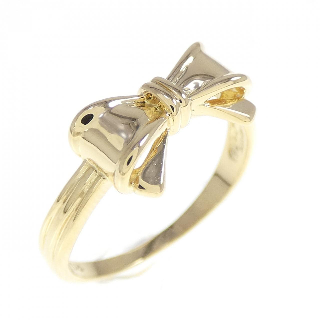 K18YG ribbon ring