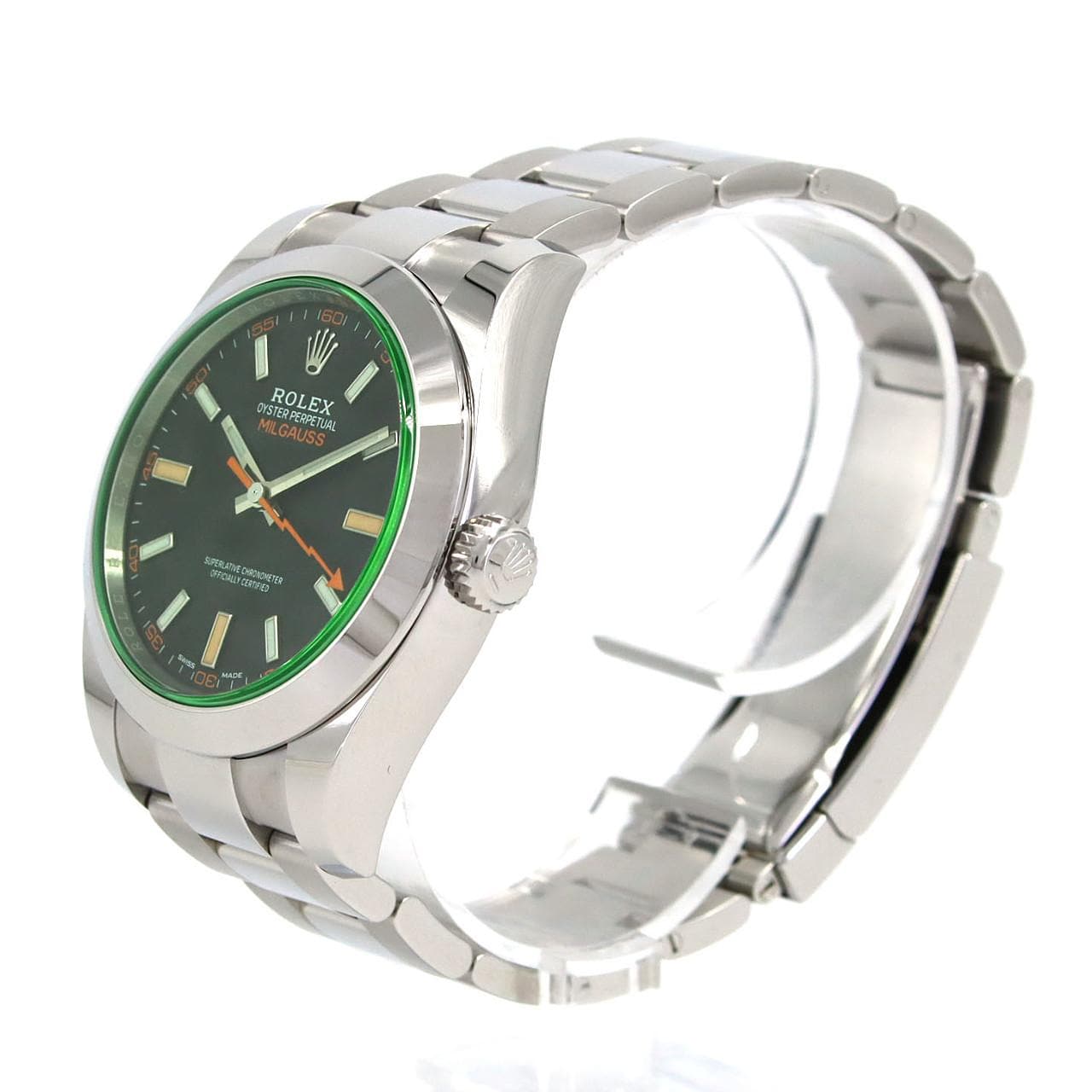ロレックス ミルガウス 116400GV SS 自動巻 ランダム番