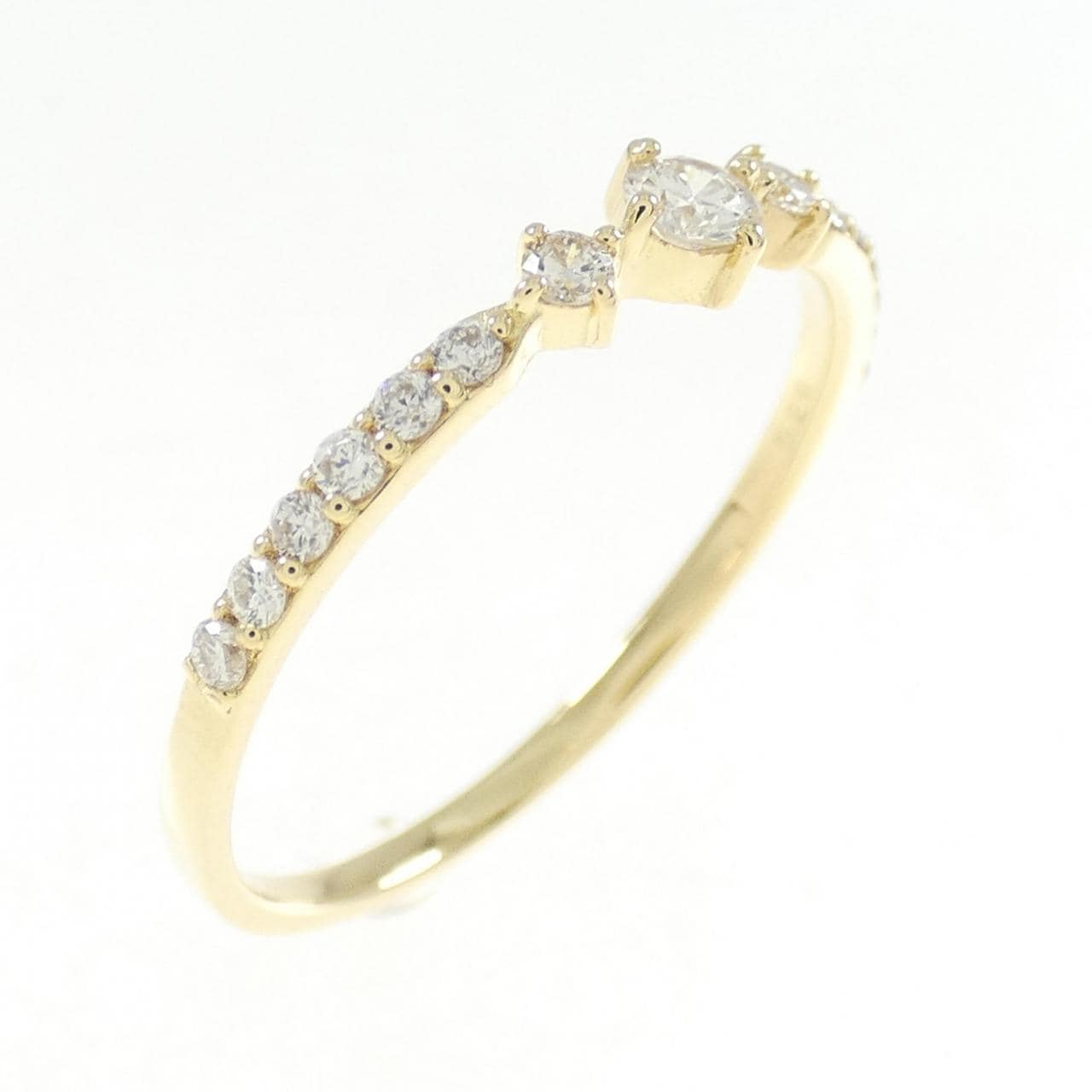 [BRAND NEW] K18YG Diamond ring 0.20CT