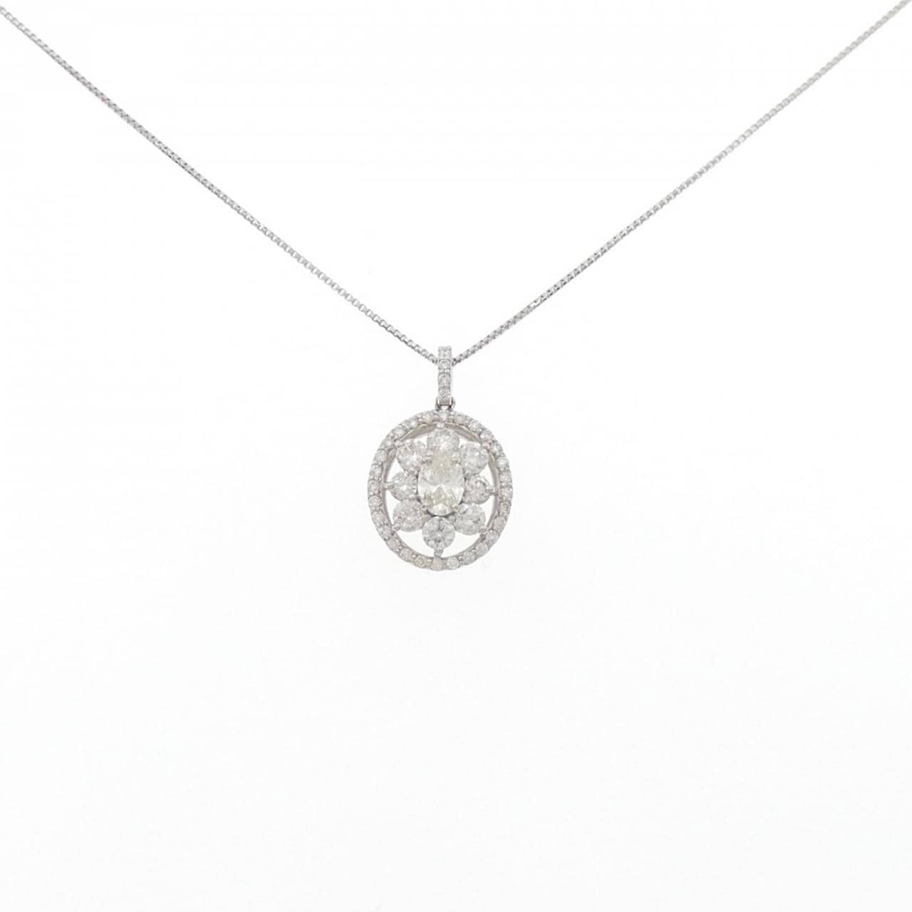 【新品】PT900/PT850 ダイヤモンド ネックレス 0.21CT