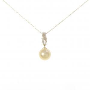 K18YG 白蝶パール ネックレス 9.3mm