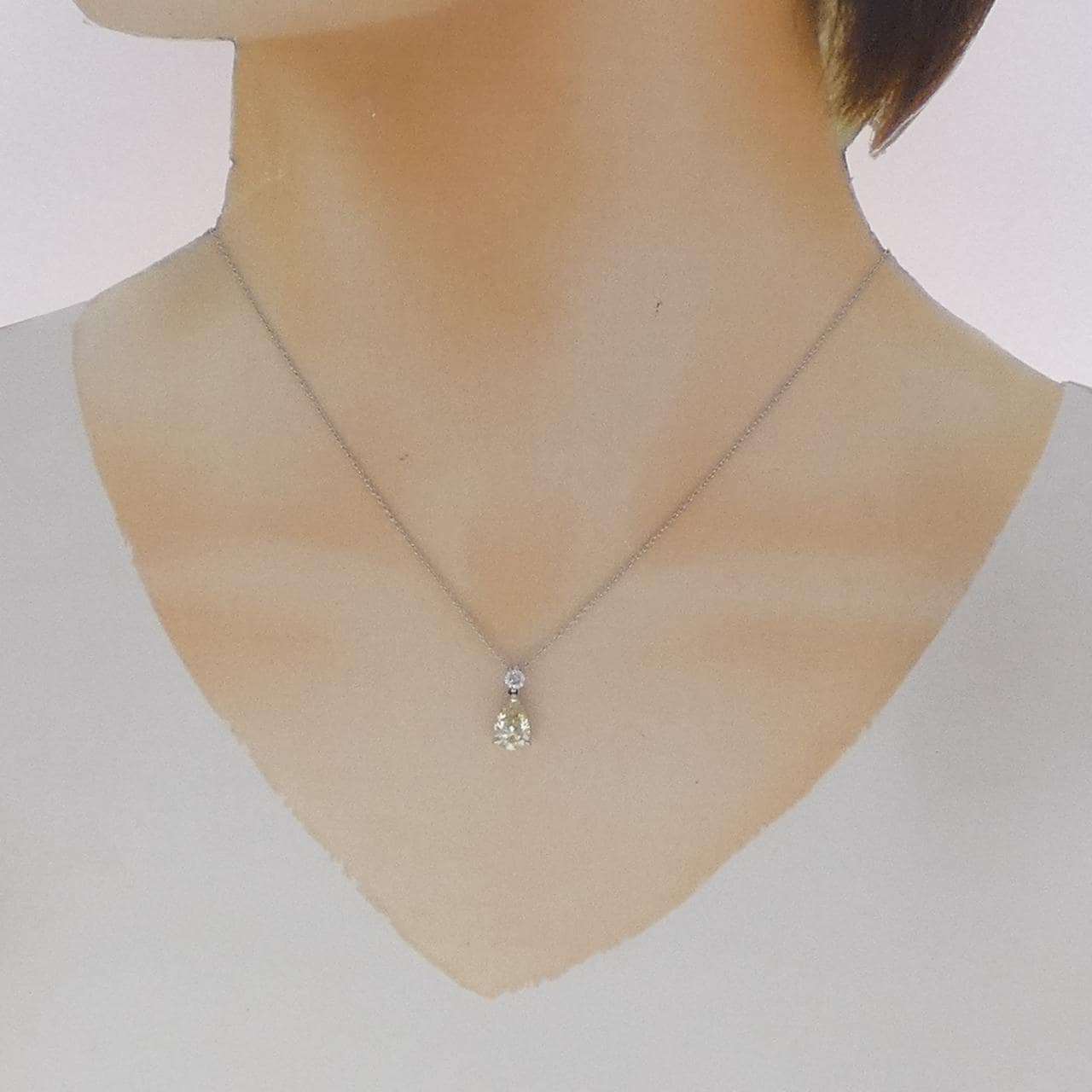 PT850 ダイヤモンド ネックレス 1.117CT