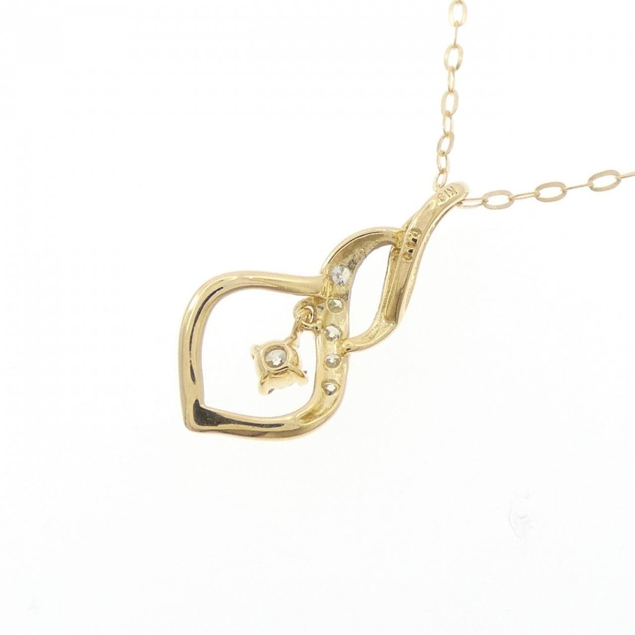 K18YG ダイヤモンド ネックレス 0.10CT
