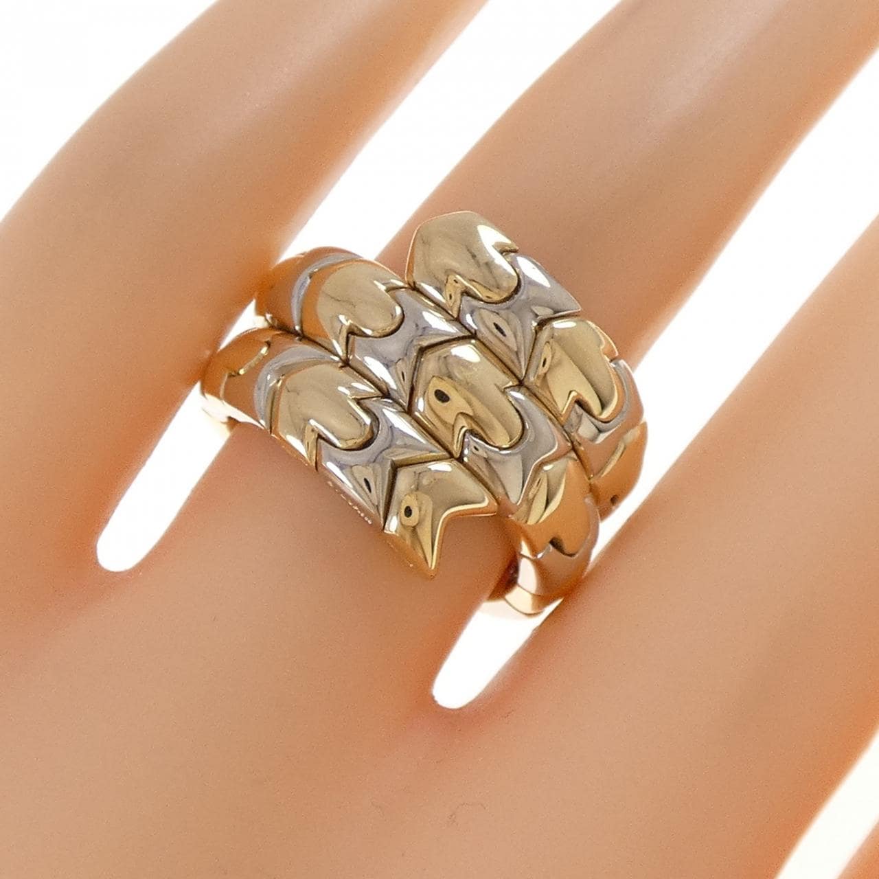 ブルガリ 750YG/750WG リング