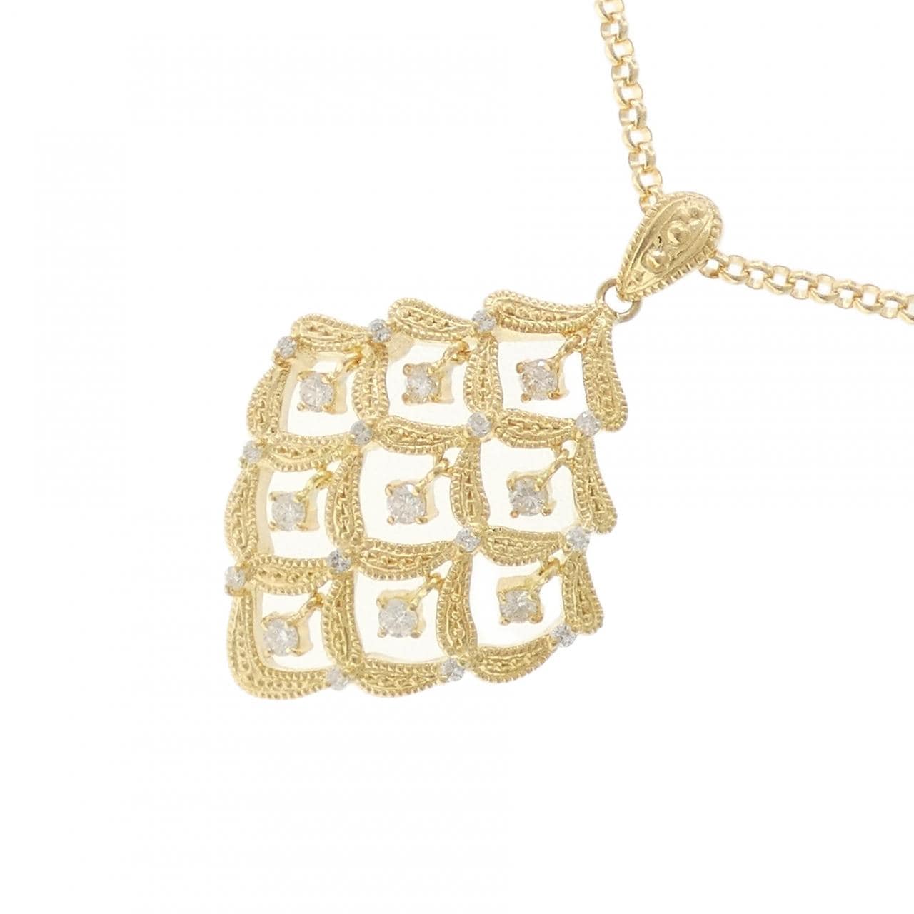 K18YG ダイヤモンド ネックレス 0.55CT
