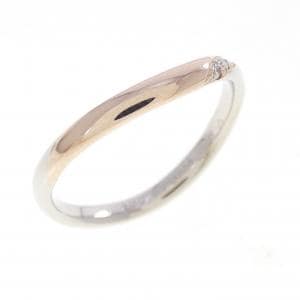 PT900/K18PG ダイヤモンド リング 0.04CT