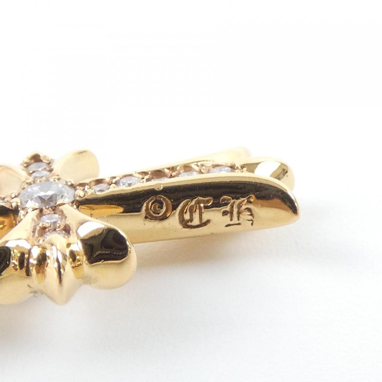 クロムハーツ CHROME HEARTS TINY CH CROSS F PAVE DMND　タイニーファットクロス 202033746GLDXXX011 ペンダント