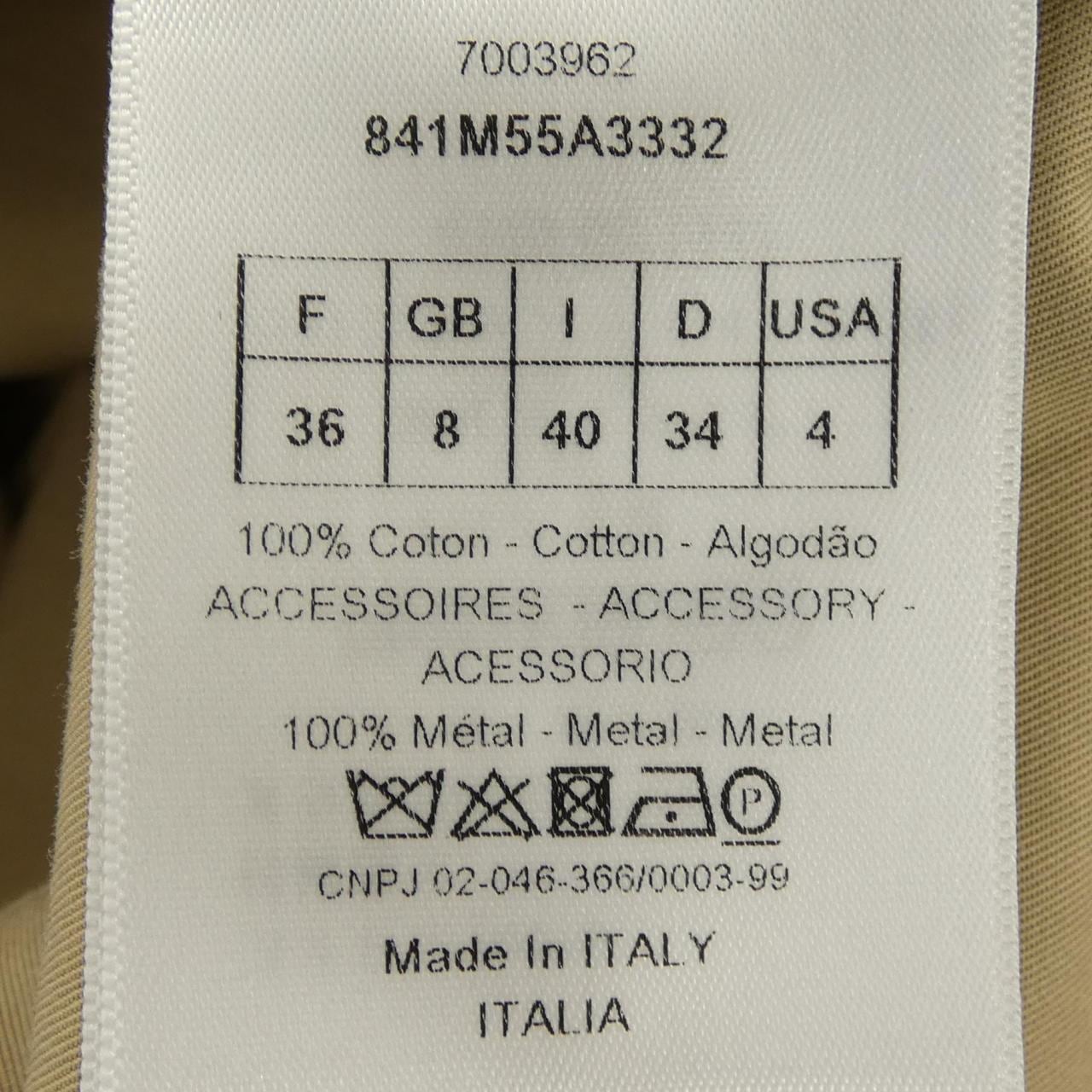 クリスチャンディオール CHRISTIAN DIOR 30MONTAIGNE 841M55A3332 トレンチコート