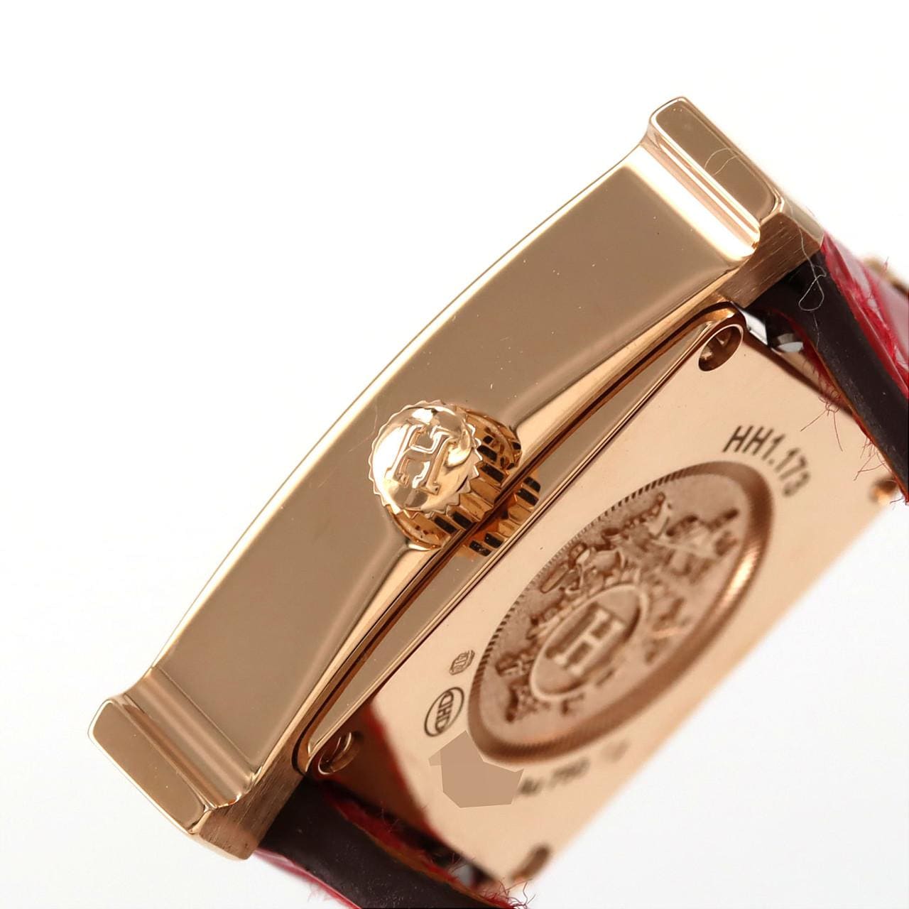 HERMES H 手錶 PG/D HH1.173 PG/RG石英