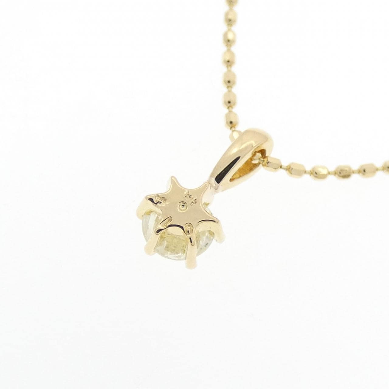 K18YG ソリティア ダイヤモンド ネックレス 0.17CT