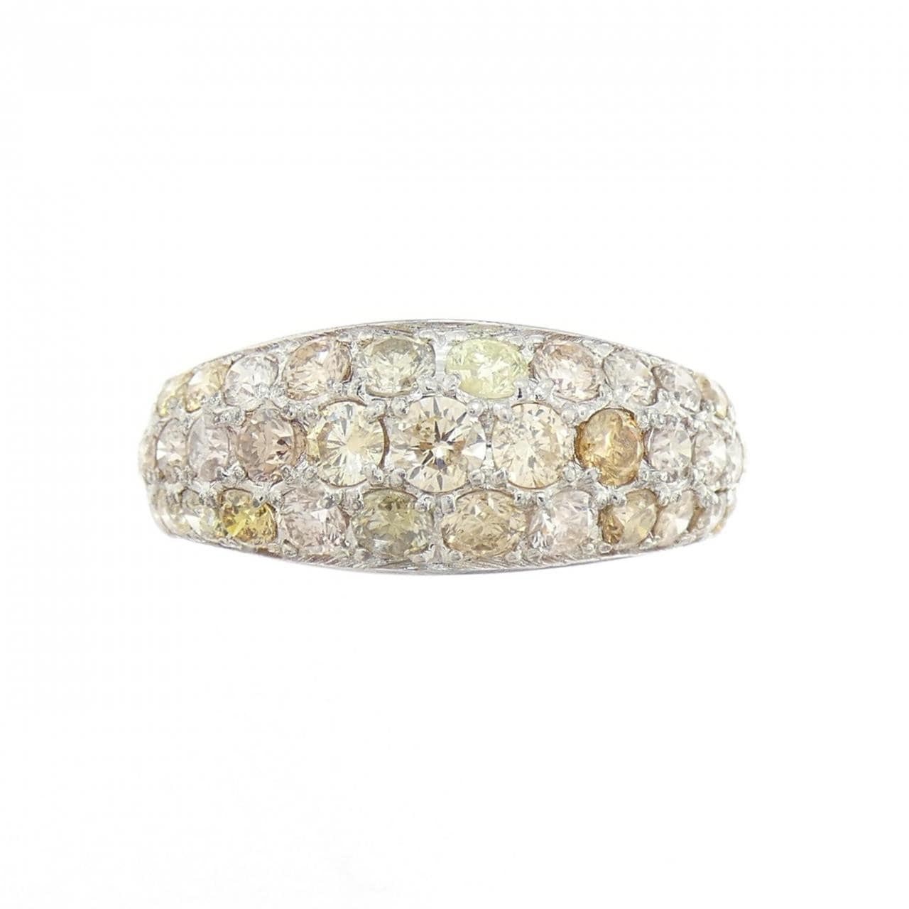 K18WG ダイヤモンド リング